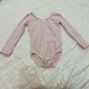 Girls Ballet Uniform 2T-4T Pink Long Sleeve Gymnastics